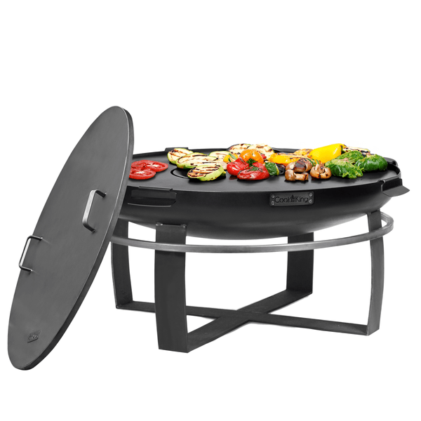 Ignition 32" Fire Pit with Grill Plate and Cover Lid - Evira