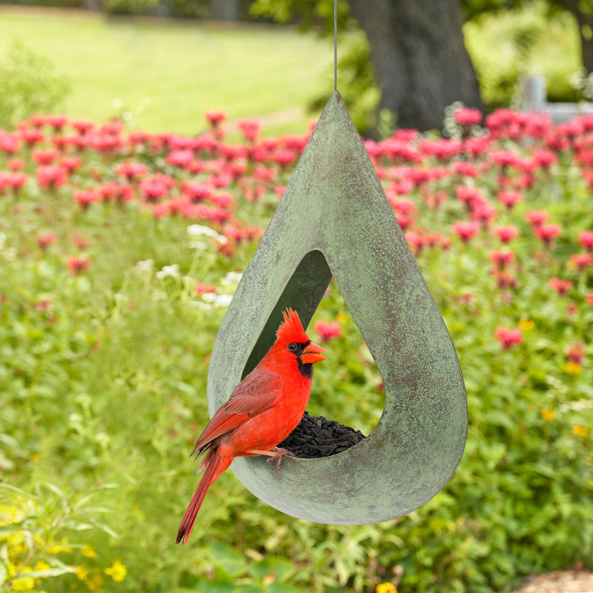 Verde Rain Drop Fly - Thru Copper Bird Feeder - Evira
