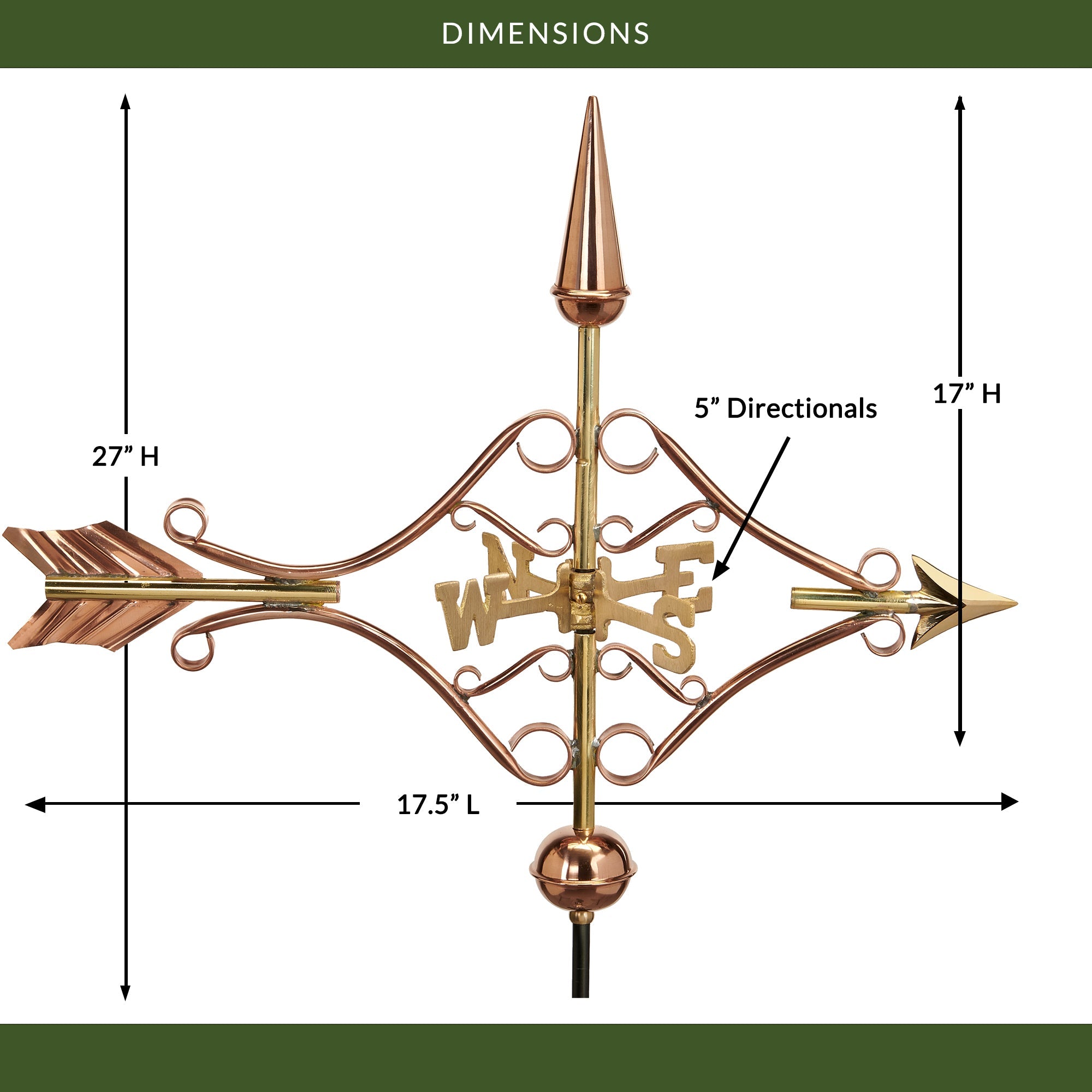 Victorian Arrow Cottage Weathervane - Evira