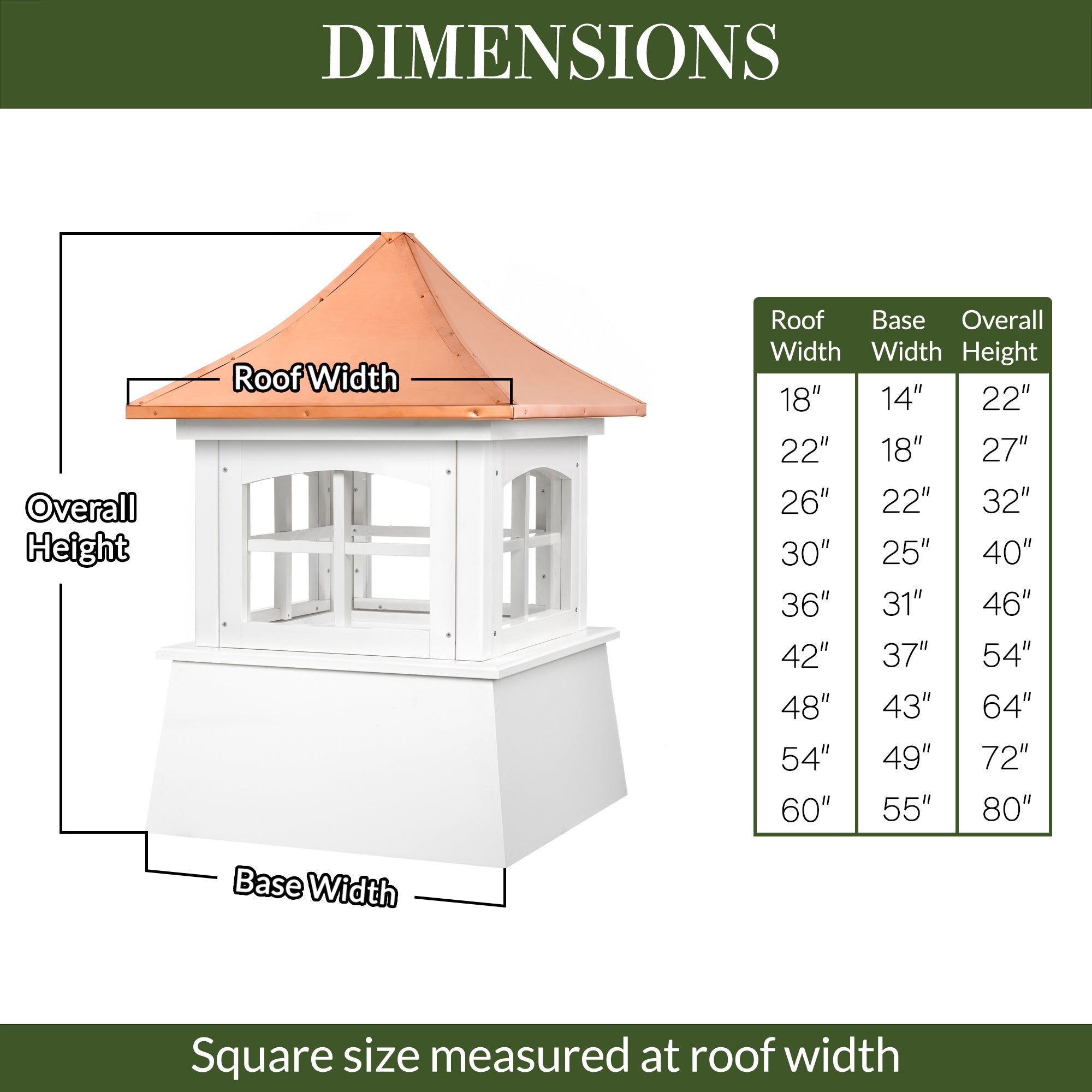 Windsor Vinyl Cupola - Evira