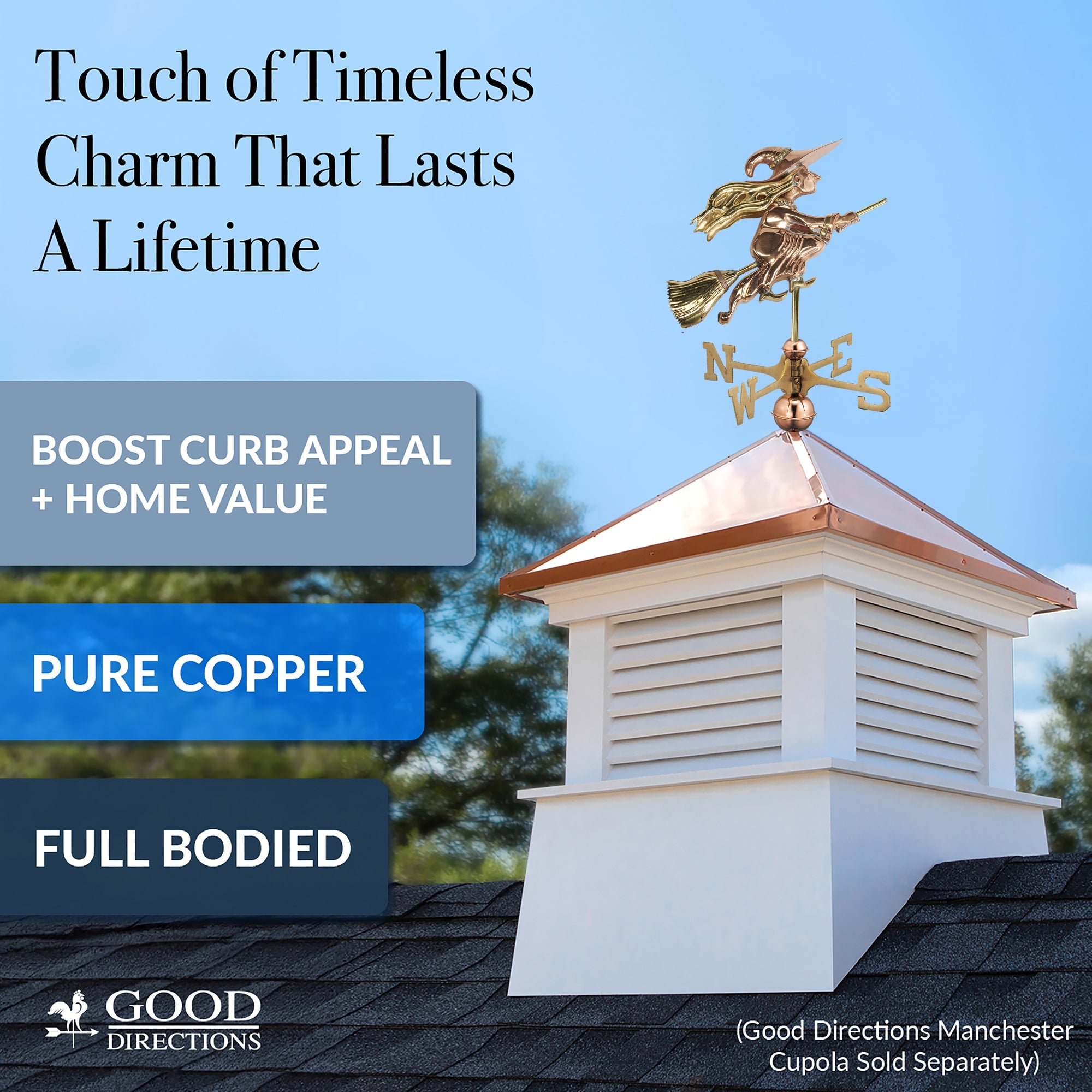 Witch Cottage Weathervane - Evira