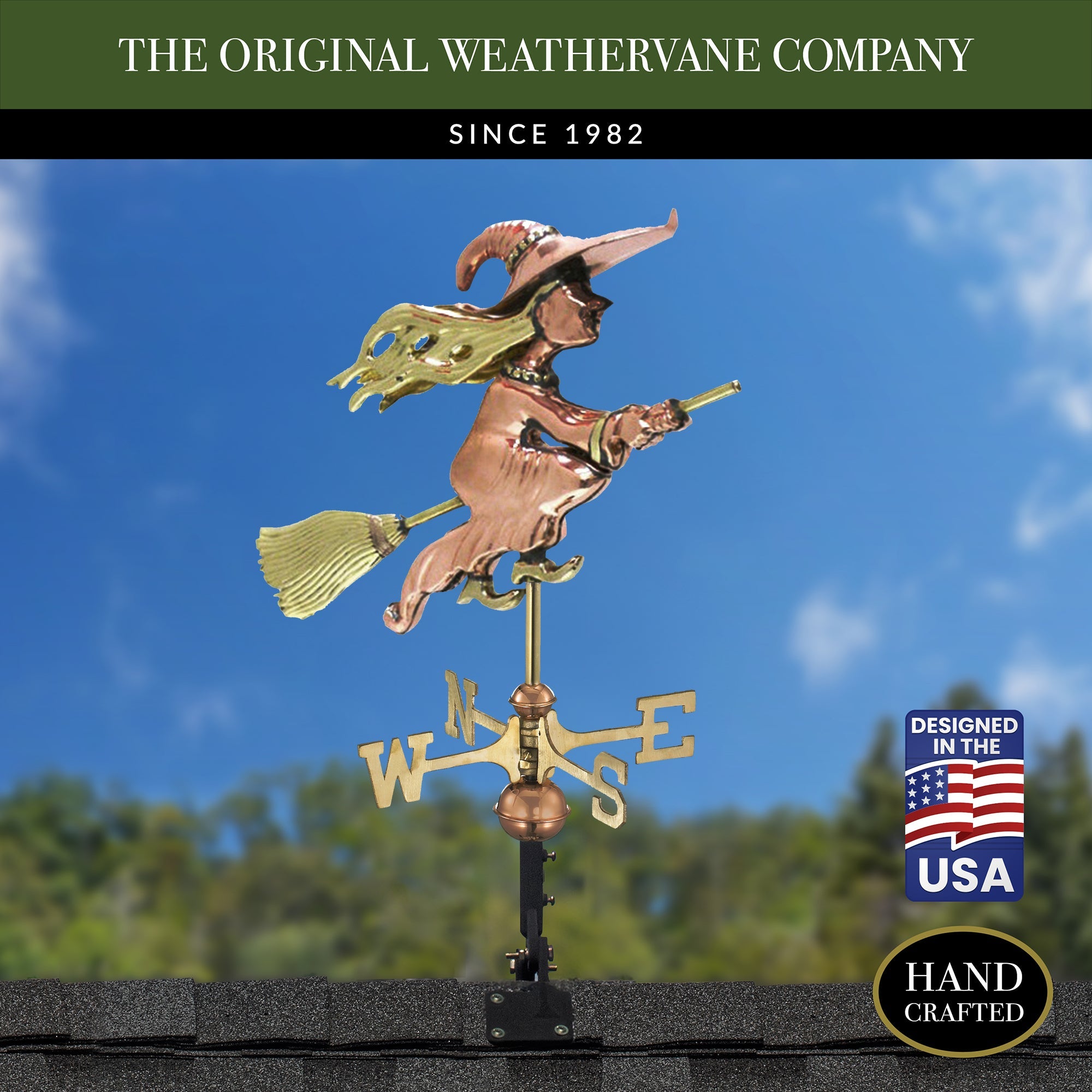 Witch Cottage Weathervane - Evira