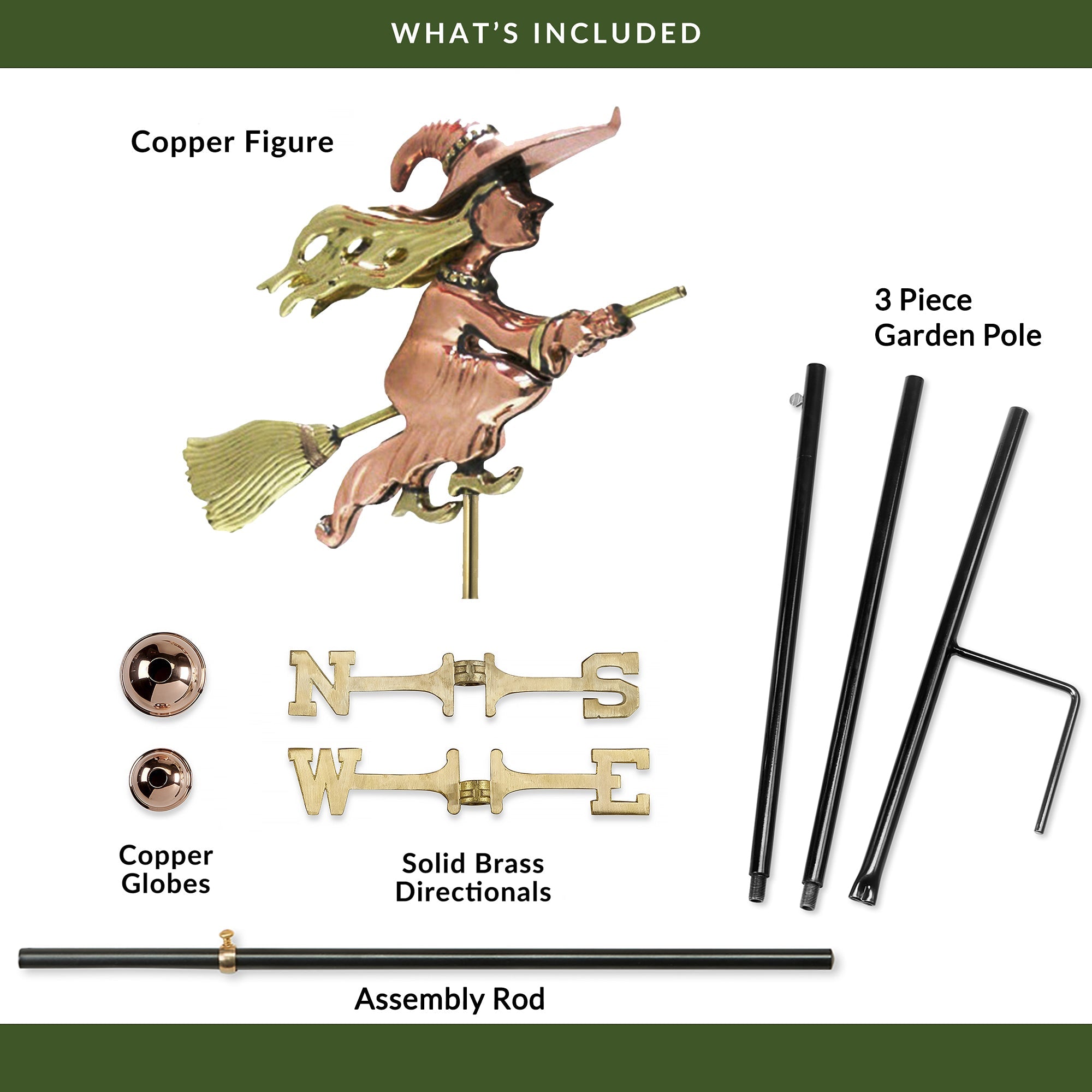 Witch Garden Weathervane - Evira