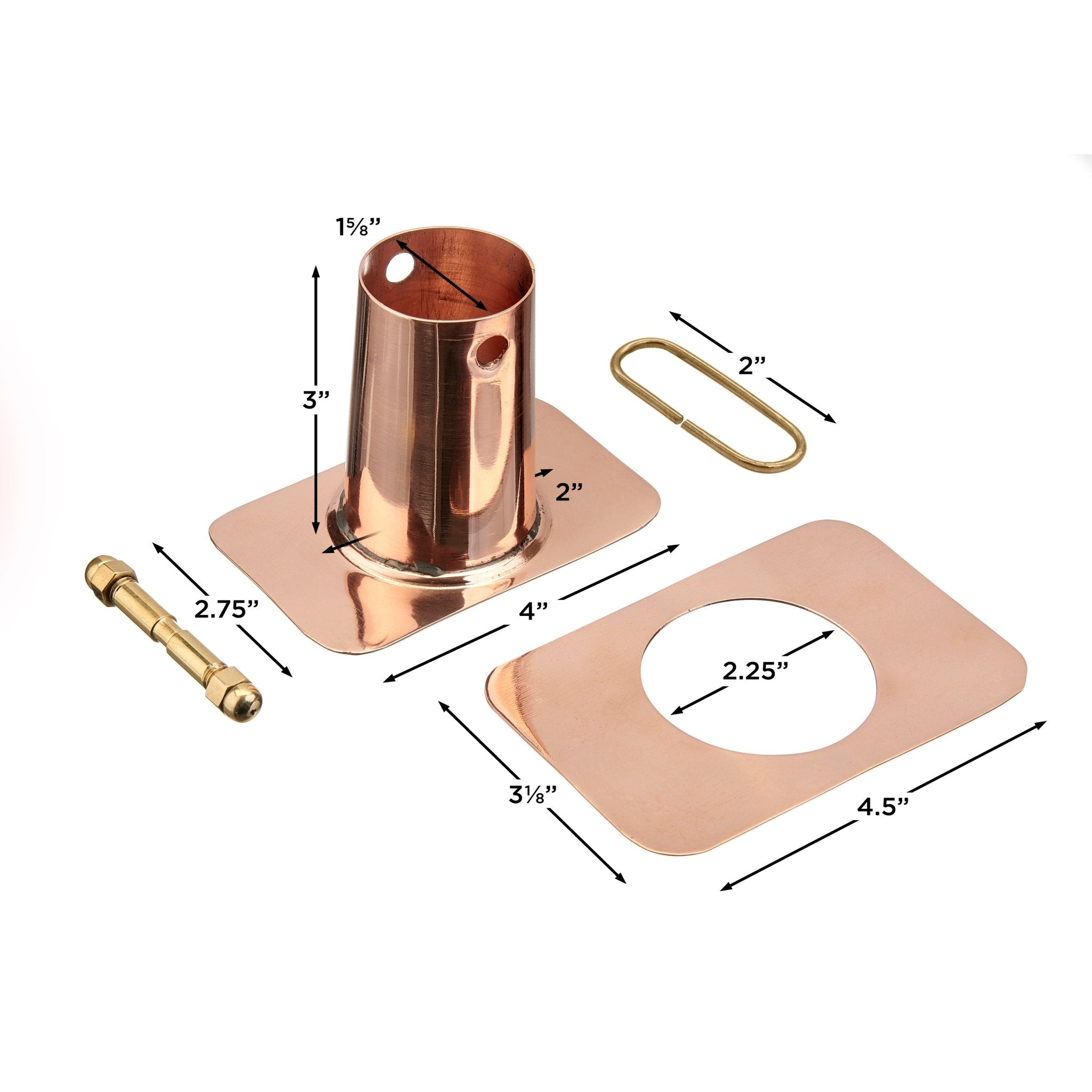 Rain Chain Gutter Clip Funnel Adaptor Installation Kit - Evira