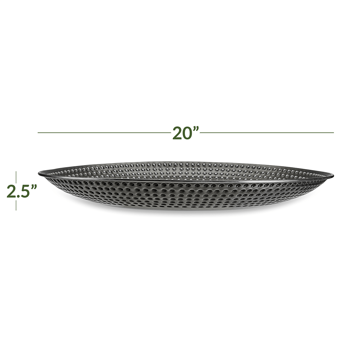 20" Pewter Copper Basin - Evira