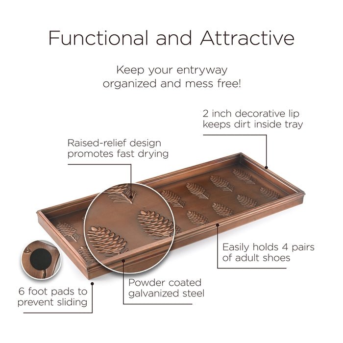 Pine Cones Multi-Purpose Boot Tray - Evira