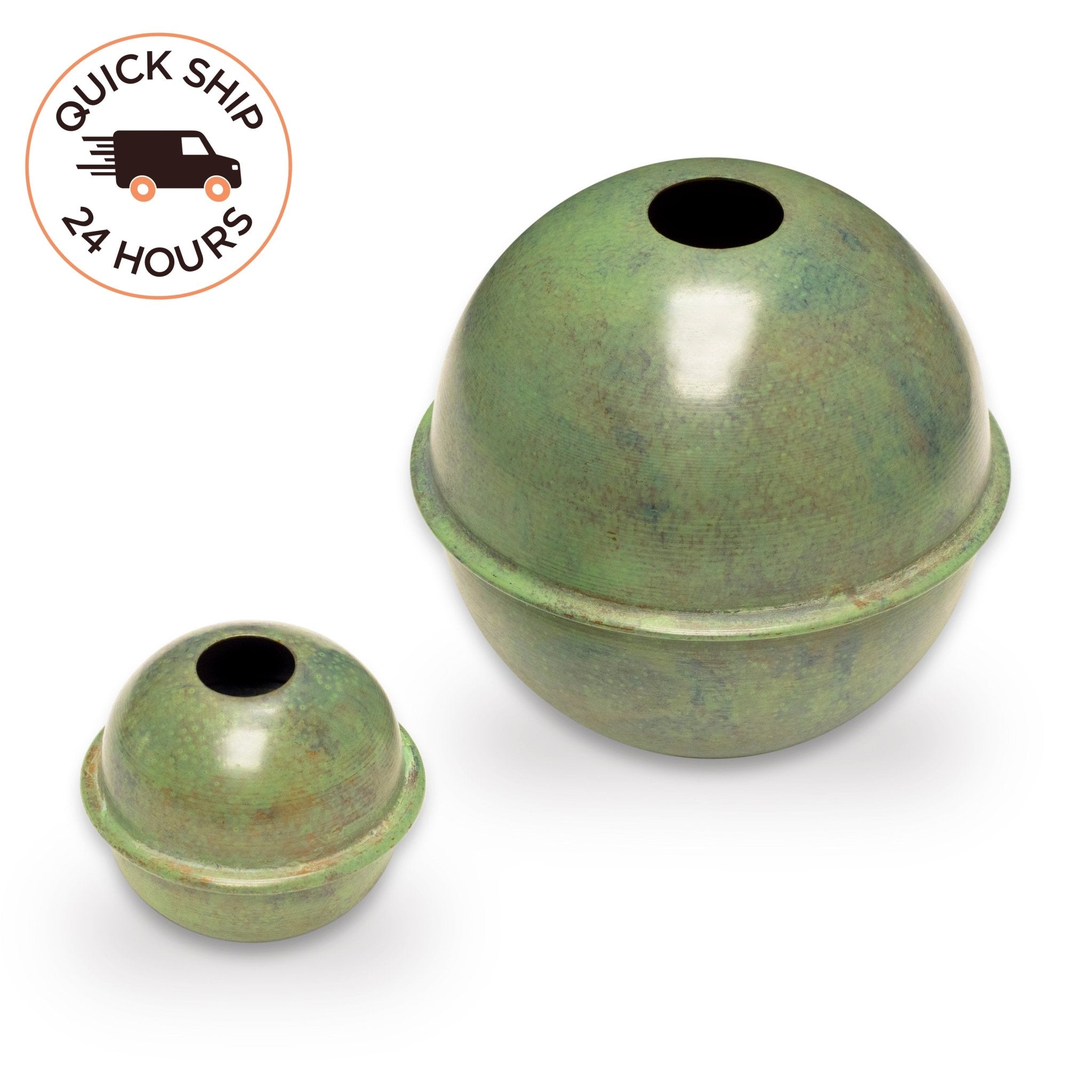 Copper Extra-Large Weathervane 4" & 6" Spacer Ball Set - Evira