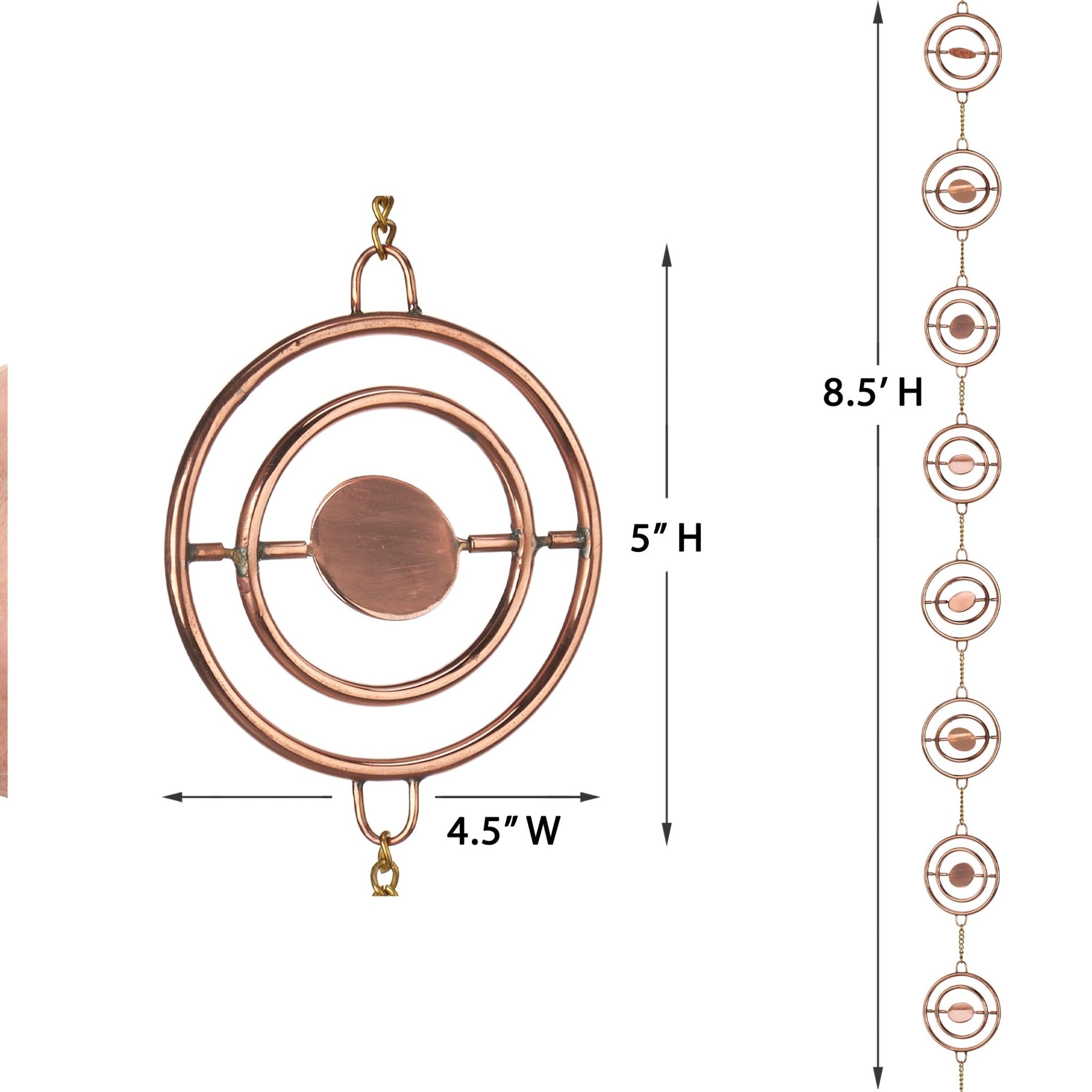 Stellar Rain Chain - 8.5 ft., with 13 Large Figures - Evira