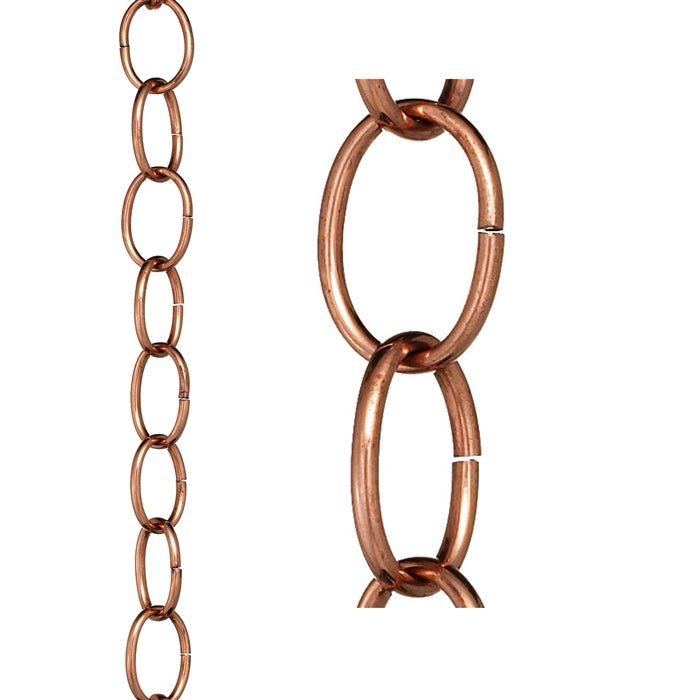 Link Rain Chain - 8.5 ft., with Large Links - Evira