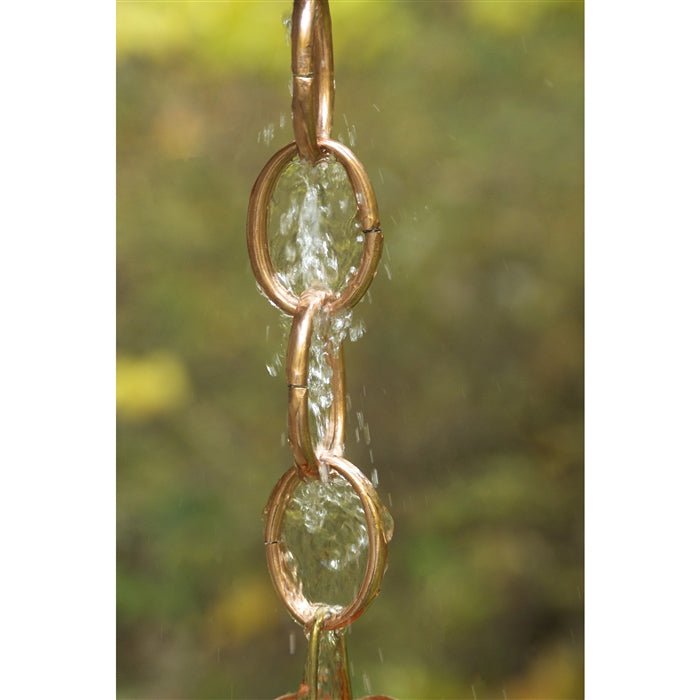 Link Rain Chain - 8.5 ft., with Large Links - Evira