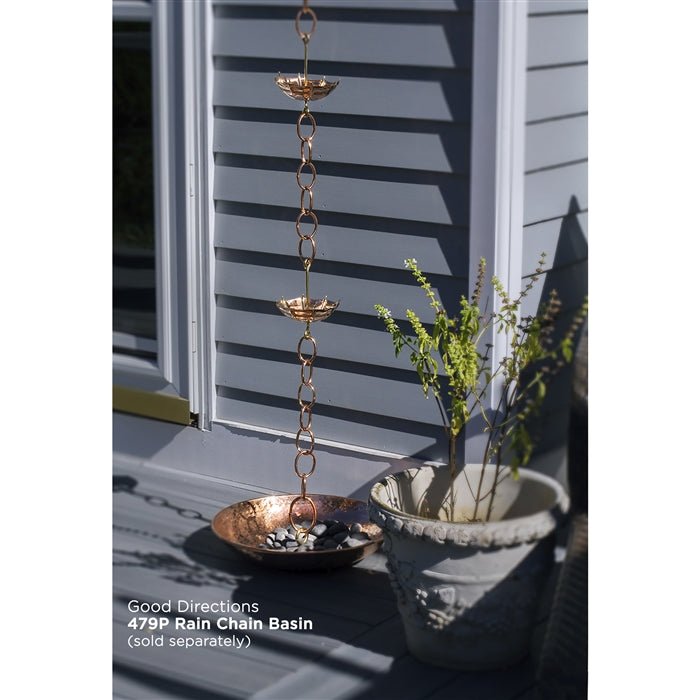 Umbrella Rain Chain - 8.5 ft., with 4 Extra Large Figures - Evira