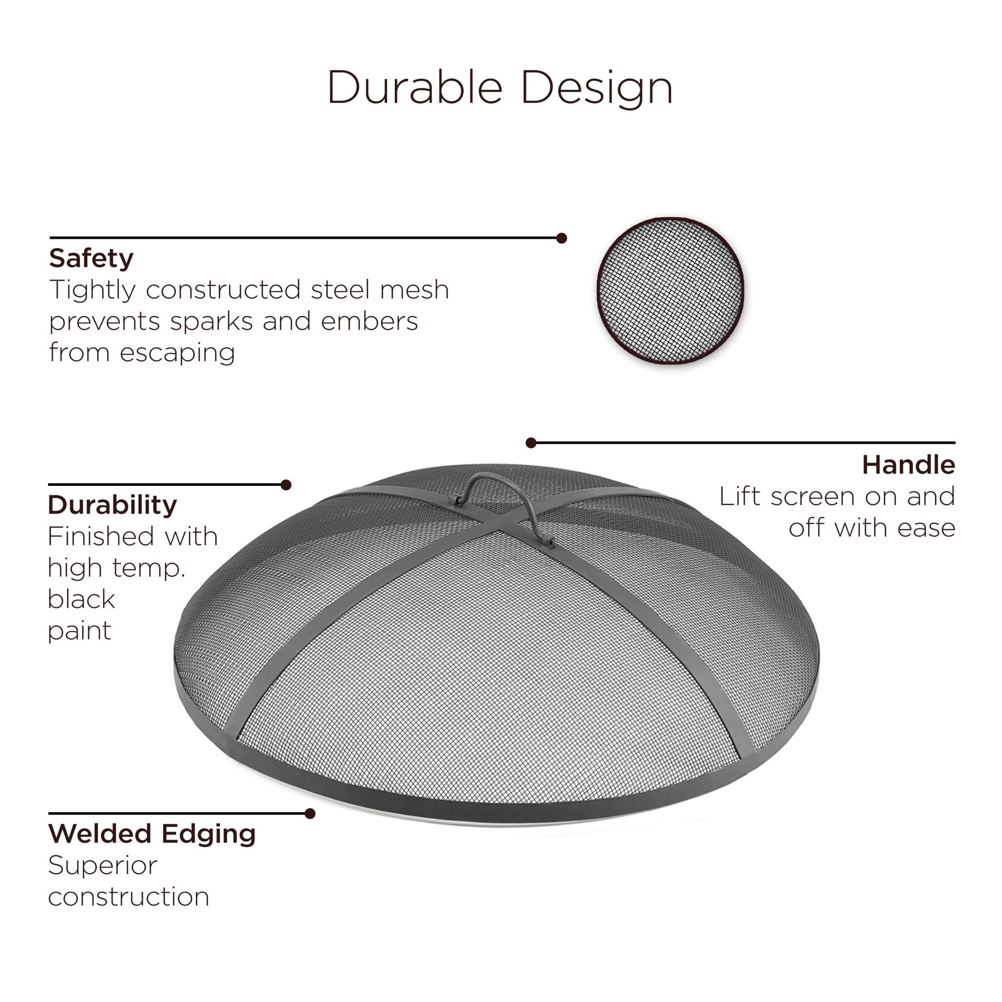Evira 40" Heavy Duty Spark Screen - Evira