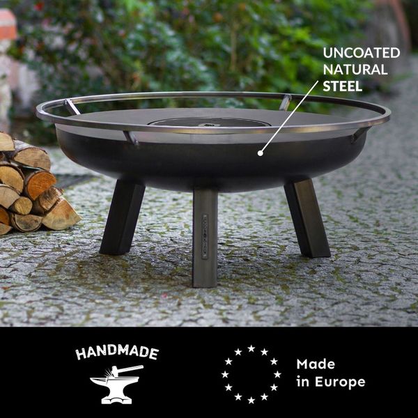 Ember 24" Fire Pit with Grill Plate - Evira