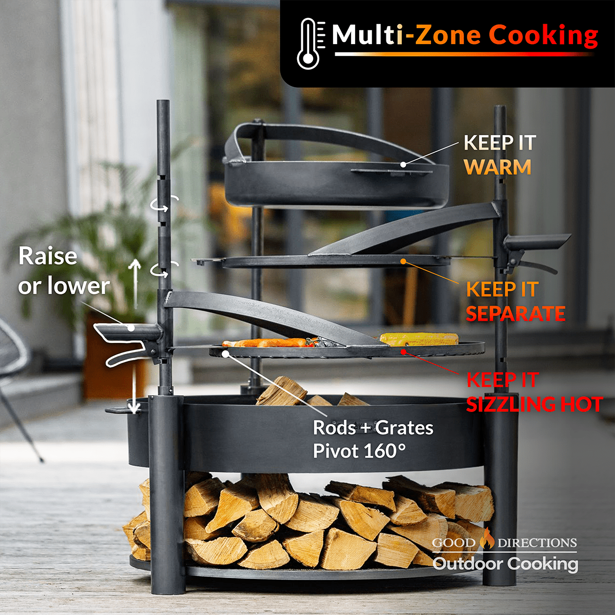 Grand Hearth 32" Grill and Griddle Set - Evira