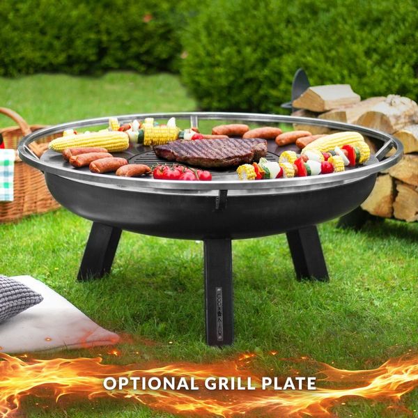 Ember 32" Fire Pit with Cover Lid - Evira
