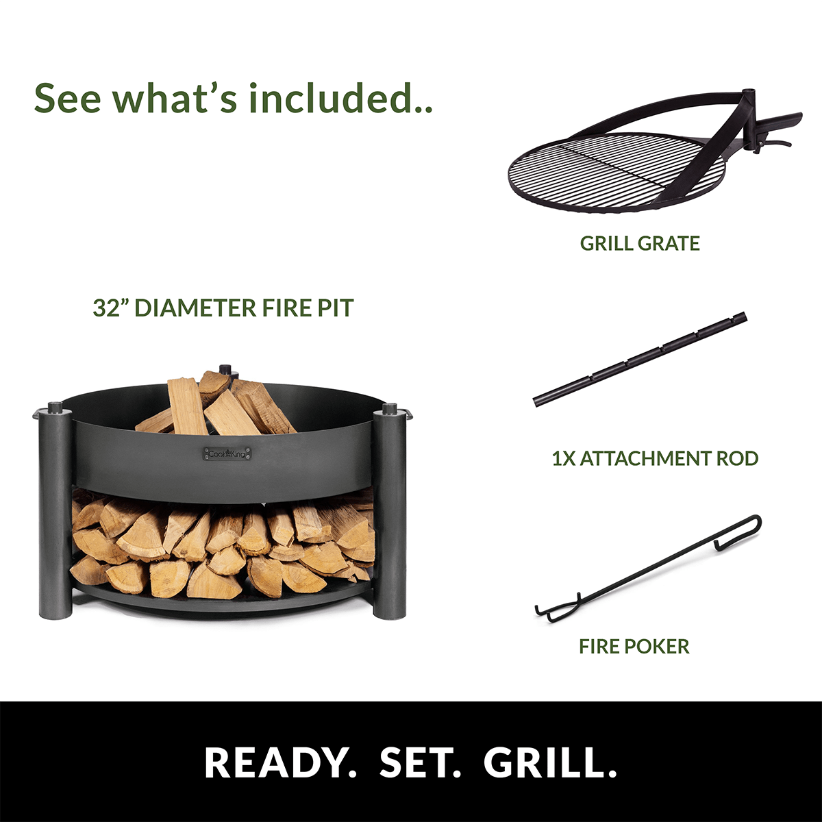 Grand Hearth 32" Standard Grill Set - Evira