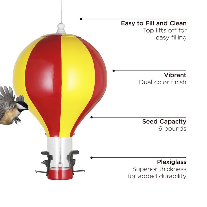 Hot Air Balloon Bird Feeder - Evira